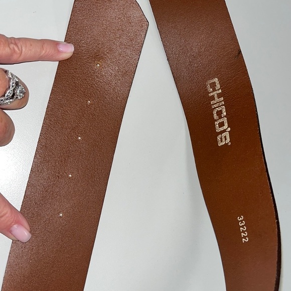 Chicos size small leather / gold tone belt main image 8
